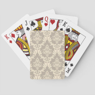 Jeu De Cartes Arrière - plan de damassé