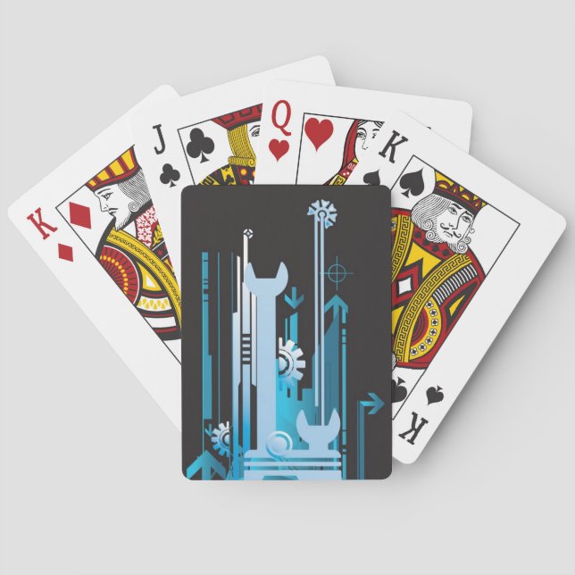 Jeu De Cartes Arrière - plan de demi-teinte technique 3 (dos)