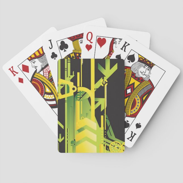 Jeu De Cartes Arrière - plan de demi-teinte technique 4 (dos)