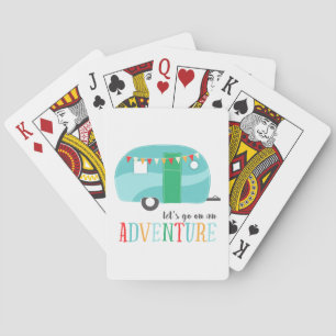 Jeu De Cartes Arrière - plan de remorque de camping