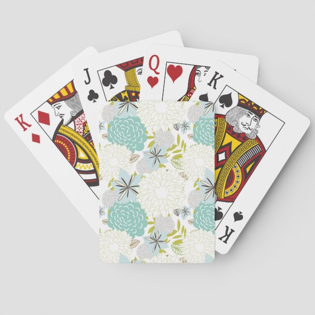 Jeu De Cartes Arrière - plan floral (dos)