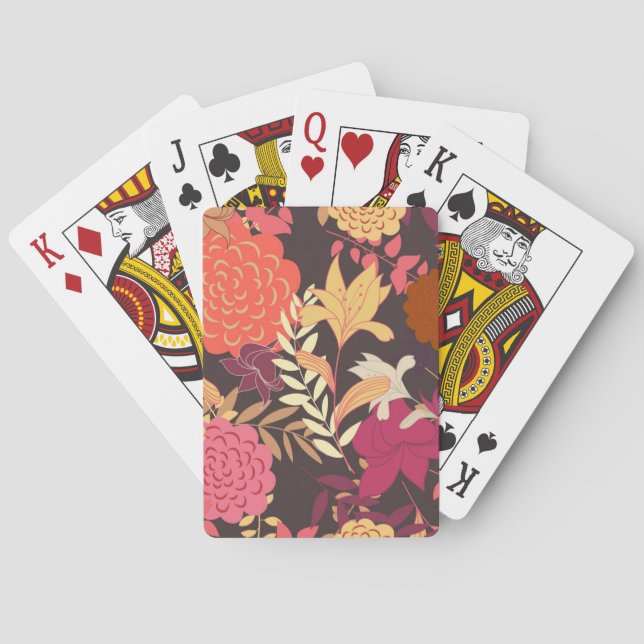 Jeu De Cartes Arrière - plan floral 2 (dos)