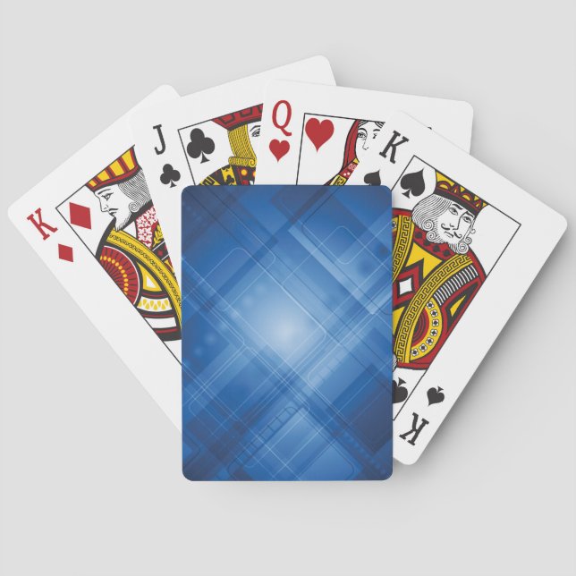 Jeu De Cartes Arrière - plan hi-tech bleu foncé (dos)