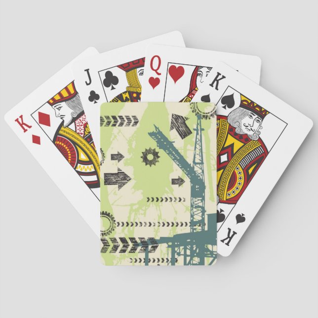 Jeu De Cartes arrière - plan high-tech Abstrait (dos)