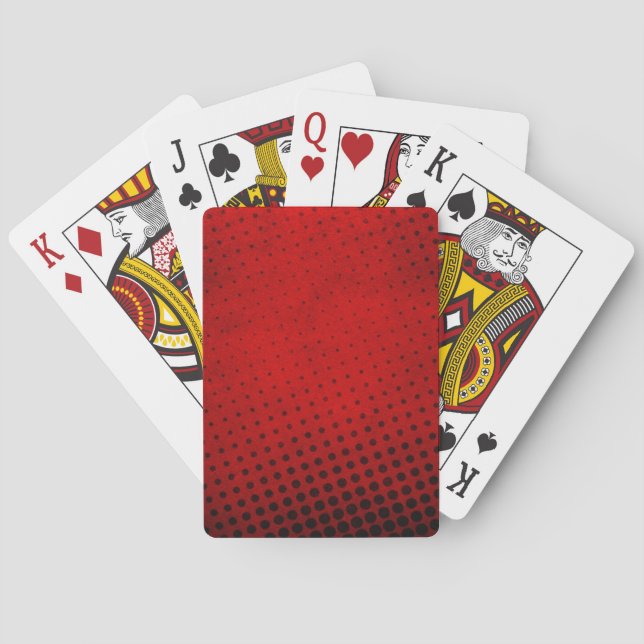 Jeu De Cartes Arrière - plan motif demi-ton (dos)