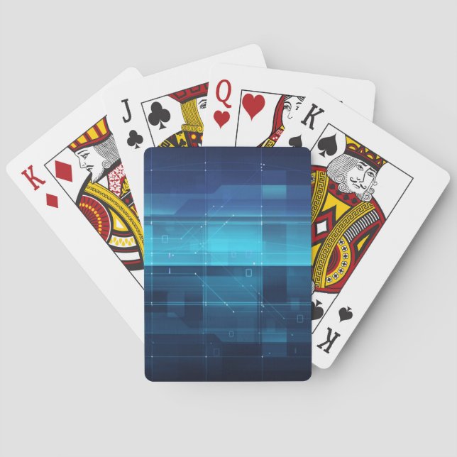 Jeu De Cartes Arrière - plan numérique de pointe (dos)