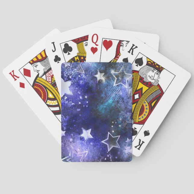 Jeu De Cartes Arrière - plan spatial avec étoiles (dos)