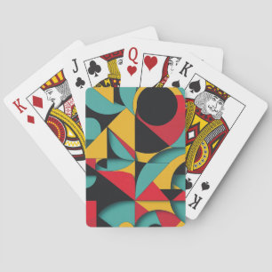 Jeu De Cartes Art Abstrait géométrique moderne