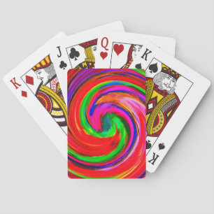 Jeu De Cartes Art abstrait moderne en spirale #12