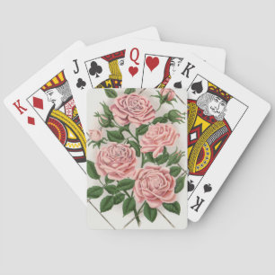 Jeu De Cartes Art Botanique Cottagecore Rose Rose Vintage