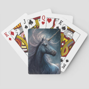 Jeu De Cartes Art de l'Imaginaire de la licorne noire