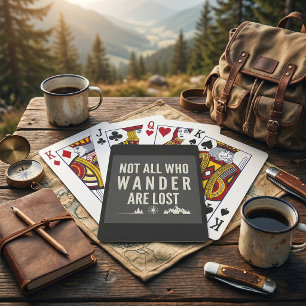 Jeu De Cartes Art de montagne pour ceux qui ne sont pas perdus e