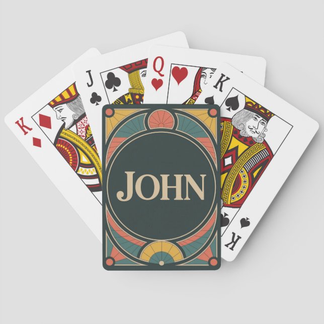 Jeu de cartes Art Déco (dos)
