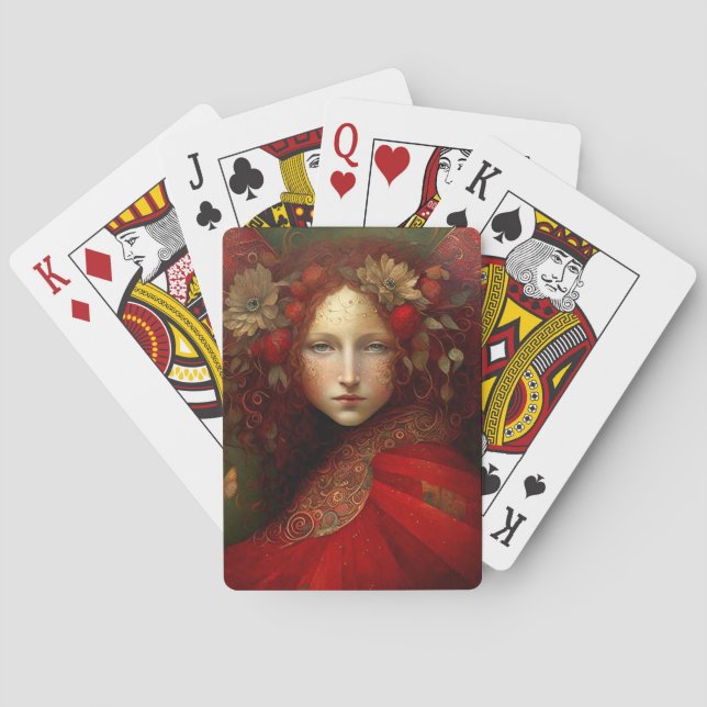 Jeu De Cartes Art Imaginaire Fairy Rouge (dos)