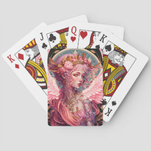 Jeu De Cartes Art Imaginaire rose Fairy Angel