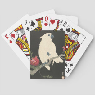 Jeu De Cartes Art japonais vintage   Cockatoo