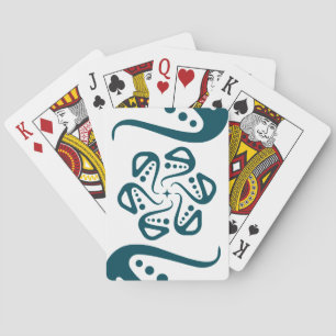 Jeu De Cartes Art mandala minimaliste de tentacule de pieuvre sa