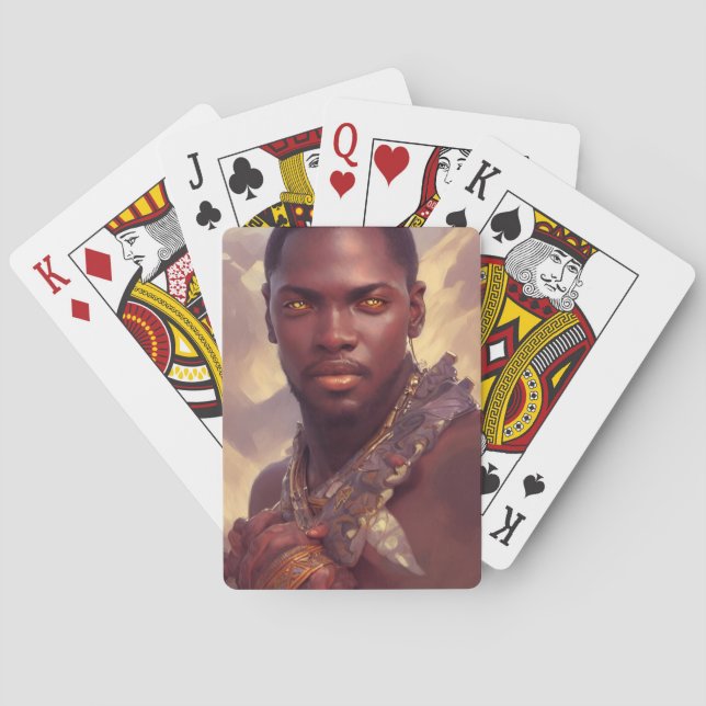 Jeu De Cartes Art noir : Prince africain (dos)