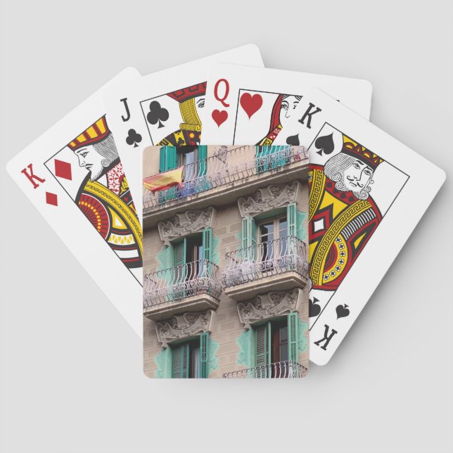 Jeu De Cartes Art Nouveau Windows - Barcelone, Espagne Jouer voi (dos)
