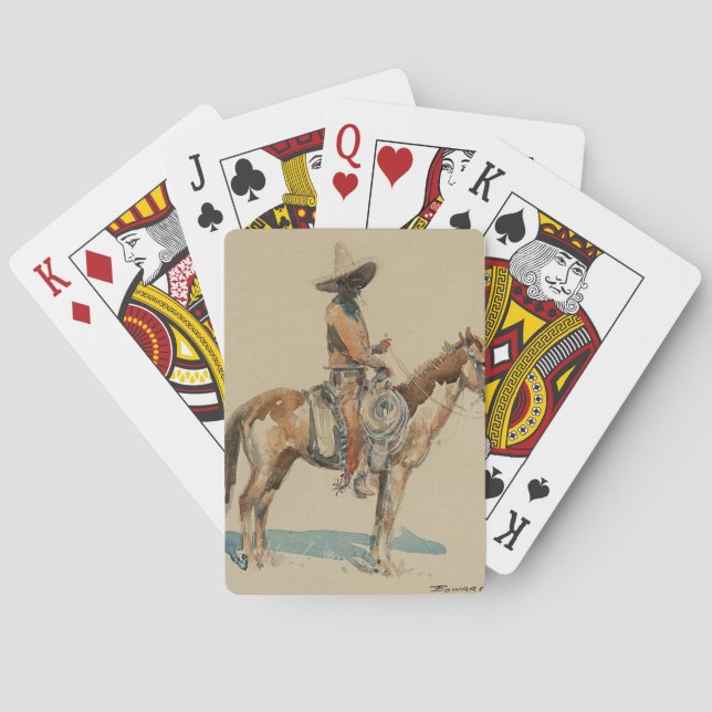 Jeu De Cartes Art occidental "Vaquero" par Edward Borein (dos)
