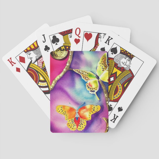 Jeu De Cartes Art papillon (dos)