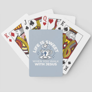 Jeu De Cartes Art Vivant Fidèle - Teacup avec Croix et Dove