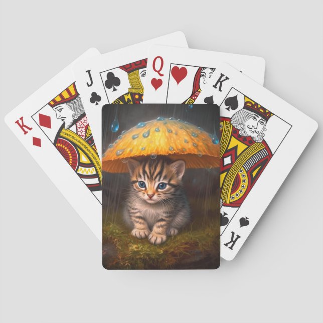 Jeu De Cartes Artsy Kitten Classic Playing Cards (dos)