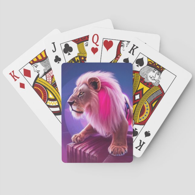 Jeu De Cartes Artsy Lion (dos)