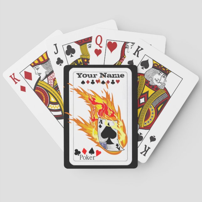 Jeu De Cartes As de pique personnalisé (dos)
