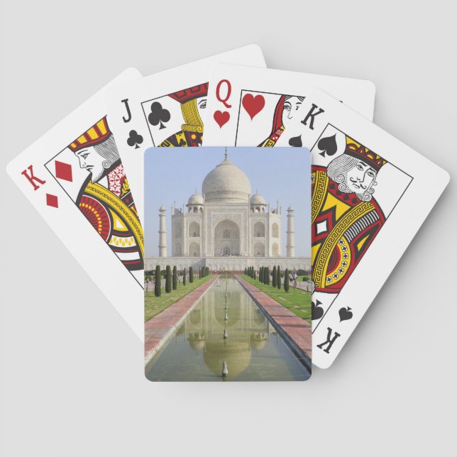 Jeu De Cartes Asie, Inde, Uttar Pradesh, Agra. Le Taj 5 (dos)