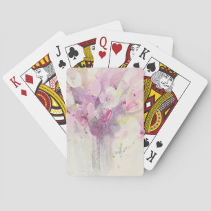 Jeu De Cartes Assez au printemps bouquet rose mou de  