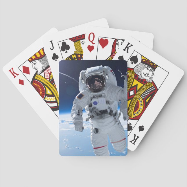 Jeu De Cartes Astronaute dans l'espace (dos)