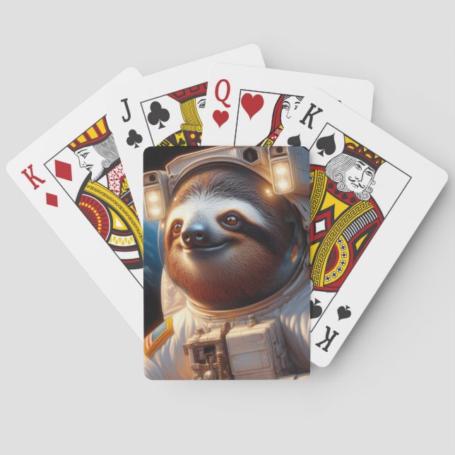 Jeu De Cartes Astronaute de Sloth (dos)