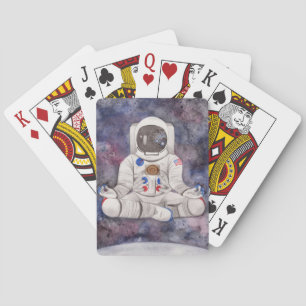 Jeu De Cartes Astronaute en méditation