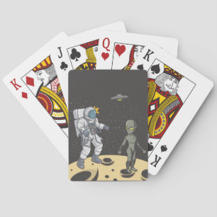 Jeu De Cartes Astronaute et extraterrestre