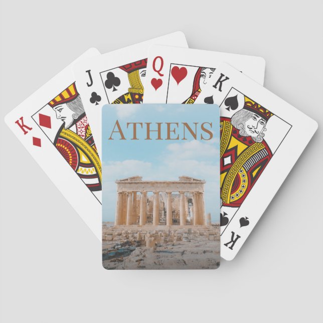 Jeu De Cartes Athènes Grèce (dos)