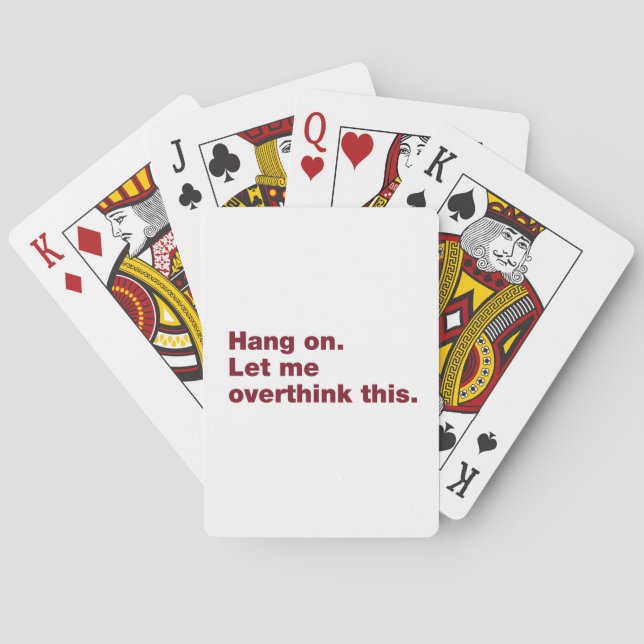 Jeu De Cartes Attendez. Permettez-moi de revenir sur cette quest (dos)