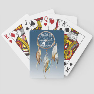 Jeu De Cartes Attrape-rêve dégradé bleu marine
