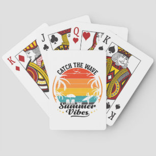 Jeu De Cartes Attrapez les Vibes d'Été de la Vague
