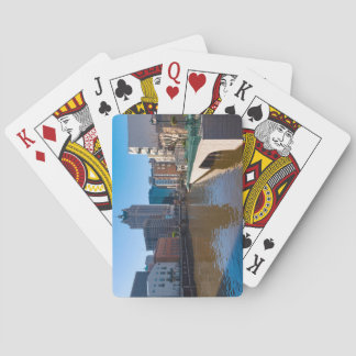 Jeu De Cartes au bord de la rivière de la rue kilbourn à milwauk