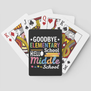 Jeu De Cartes Au revoir école primaire Bonjour collège