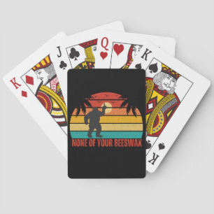 Jeu De Cartes Aucun De Vos Bigfoot Milieu De Cire D'Abeille