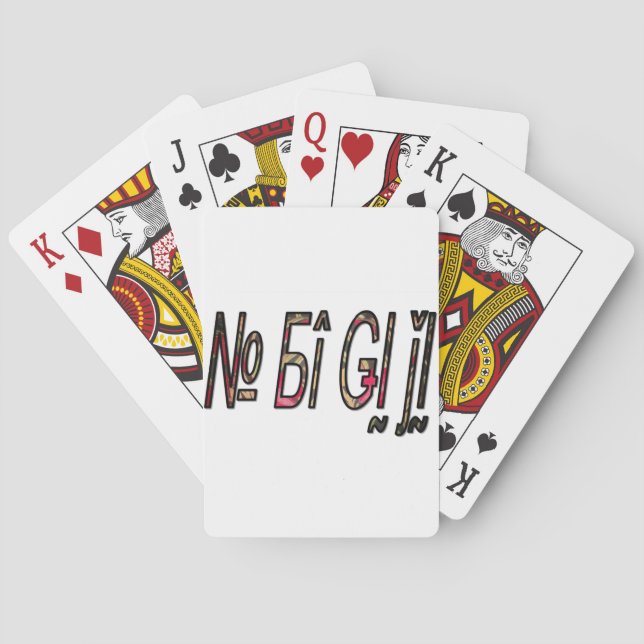 Jeu De Cartes Aucun texte Bigiji (dos)