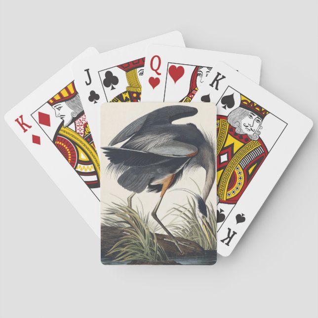 Jeu De Cartes Audubon Great Blue Heron Wetland Majesty (dos)