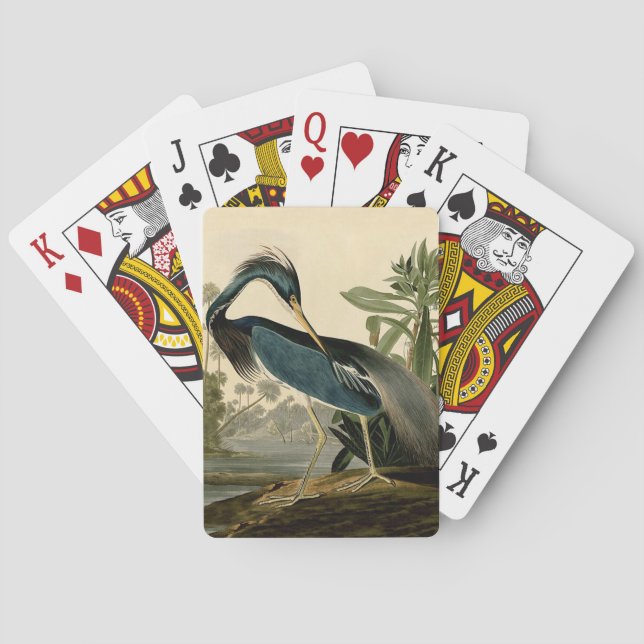 Jeu De Cartes Audubon Louisiana Heron Birds America Art (dos)