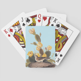 Jeu De Cartes Audubon Vesper Sparrow et Prickly Pear Cactus