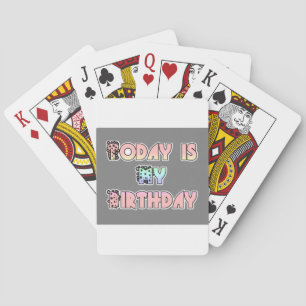 Jeu De Cartes Aujourd'hui est mon anniversaire Baby Pink Art Pri