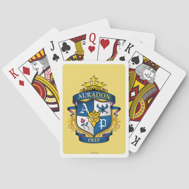 Jeu De Cartes Auradon Prep Crest Jouer des cartes (dos)