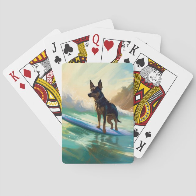 Jeu De Cartes Australian Kelpie Beach Surf Paining (dos)