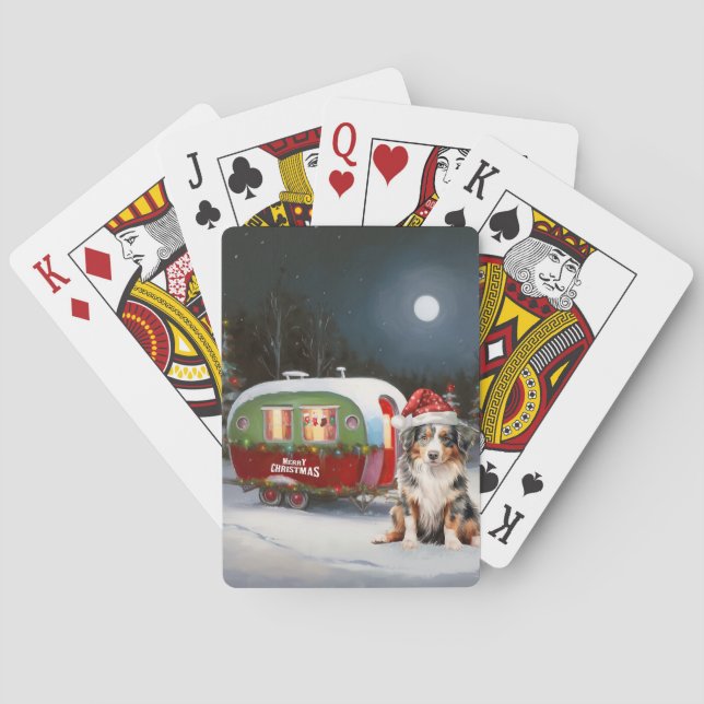 Jeu De Cartes Australian Shepherd Caravan Christmas Adventure (dos)
